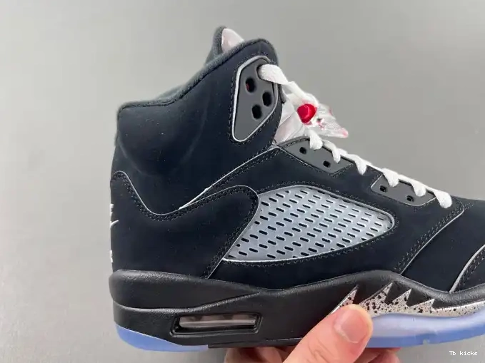 Rep TBK 5 Air Reimagined Metallic HF3975-001 Black Jordan 0615
